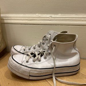 Leather Platform Converse